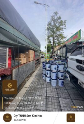Sơn Kim Hoa nhập sơn Infor phục vụ khách hàng Hà Tĩnh