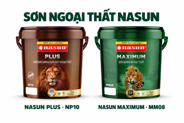 Sơn ngoại thất Nasun Plus NP10 và Maximum MM08