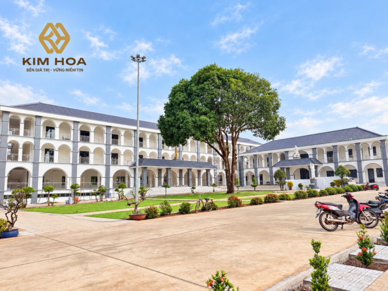 Cụm nhà phòng và trường học giáo xứ Minh Hoà, Long Thành, Đồng Nai – sơn Visenlex do Kim Hoa cung cấp