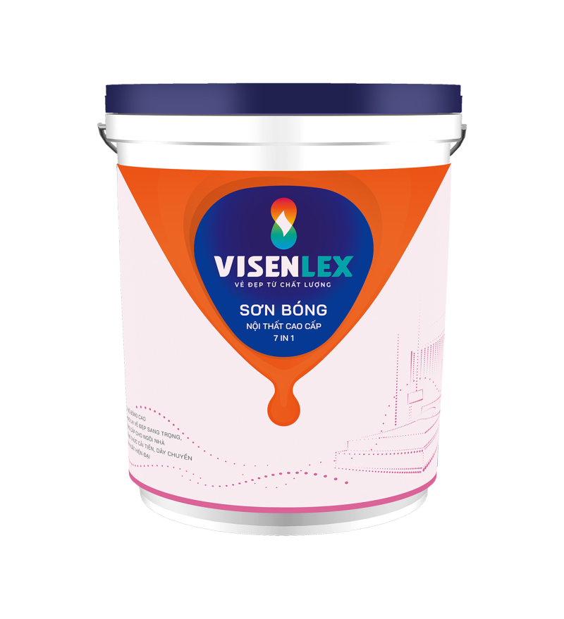SƠN BÓNG NỘI THẤT CAO CẤP 7IN1 Visenlex