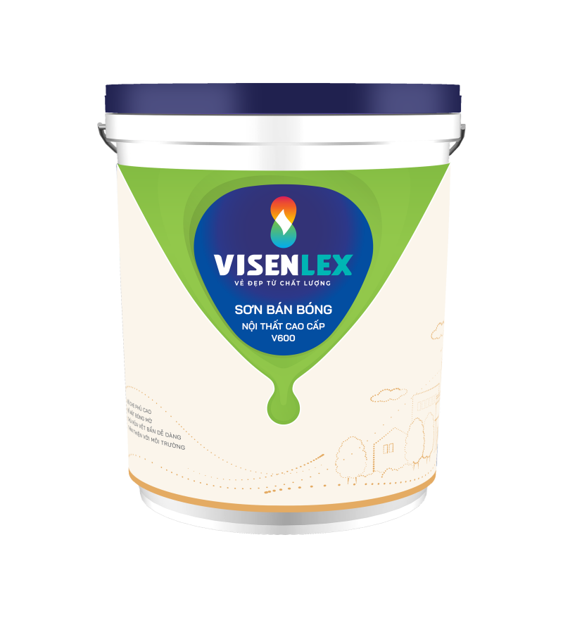 SƠN BÁN BÓNG NỘI THẤT CAO CẤP V600 Visenlex