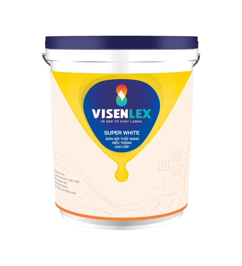 SUPER WHITE SƠN NỘI THẤT NANO SIÊU TRẮNG CAO CẤP Visenlex