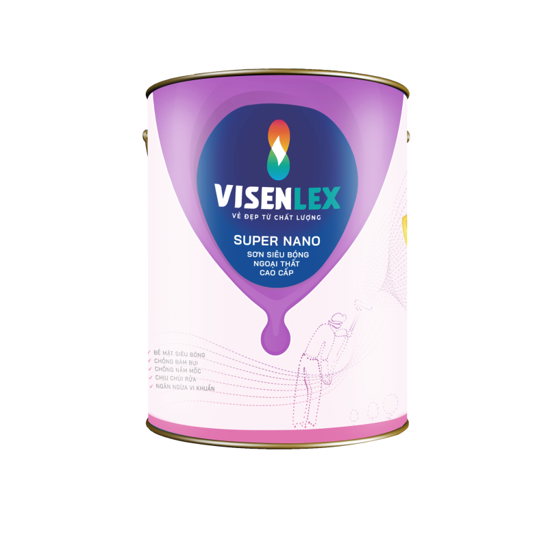 SUPER NANO SƠN SIÊU BÓNG NGOẠI THẤT CAO CẤP Visenlex