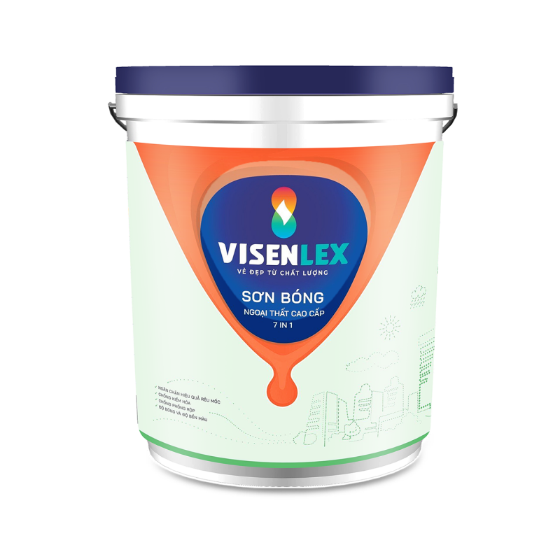 SƠN BÓNG NGOẠI THẤT CAO CẤP 7IN1 Visenlex