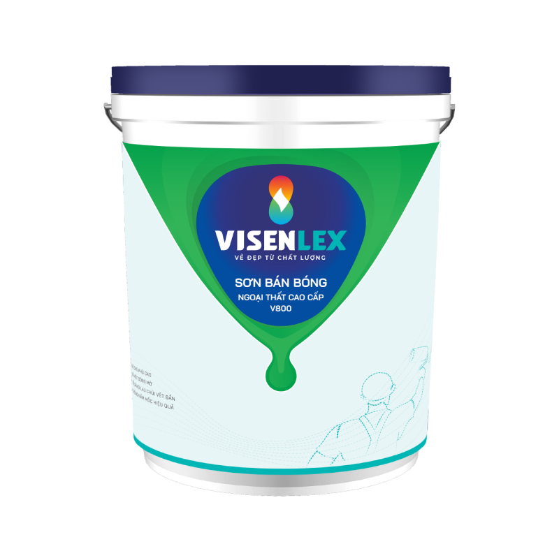 SƠN BÁN BÓNG NGOẠI THẤT CAO CẤP V800 Visenlex